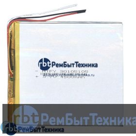 Аккумулятор Li-Pol (батарея) 3*105*105мм 3pin 3.7V/4500mAh