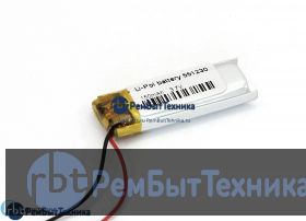 Аккумулятор Li-Pol (батарея) 5.5*12*30мм 2pin 3.7V/150mAh