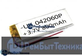 Аккумулятор Li-Pol (батарея) 4*20*60мм 2pin 3.7V/800mAh