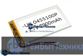 Аккумулятор Li-Pol (батарея) 4*55*100мм 2pin 3.7V/2900mAh