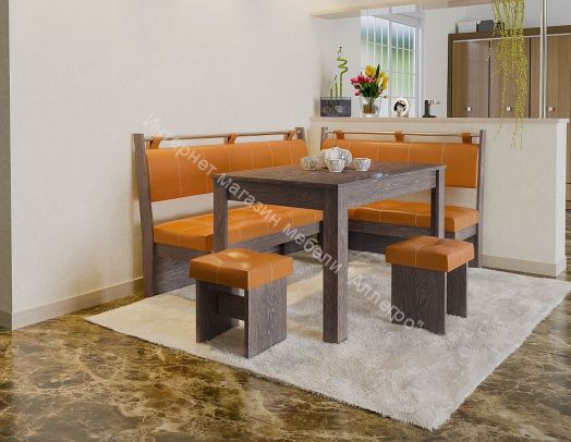 Кухонный уголок Остин Венге Цаво, Оранжевый