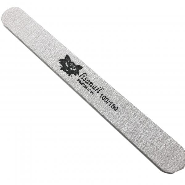 Пилка Lisanail  для натуральных и искусственных  ногтей 100/180 гритт овал Корея