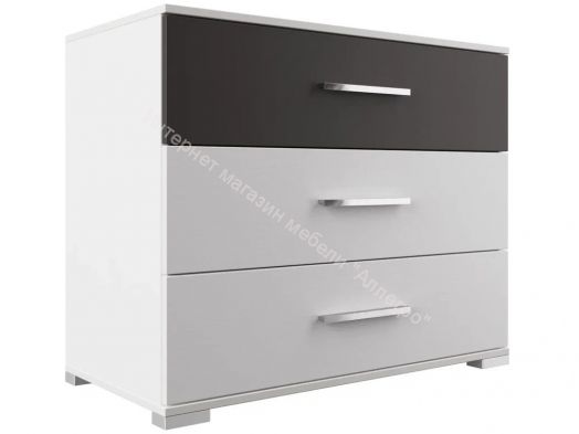 Комод Джолин ПМ 245.06 исп. 3 Графит Софт, Белый