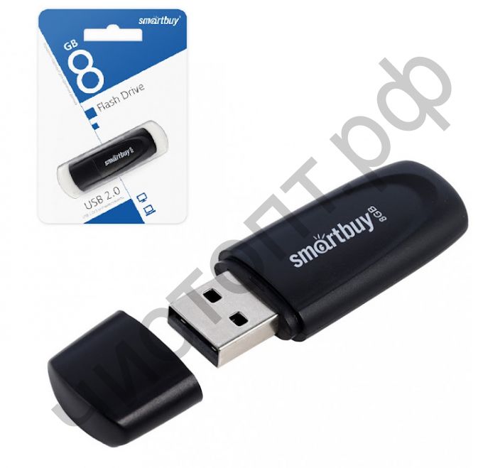 флэш-карта Smartbuy 8GB Scout Black