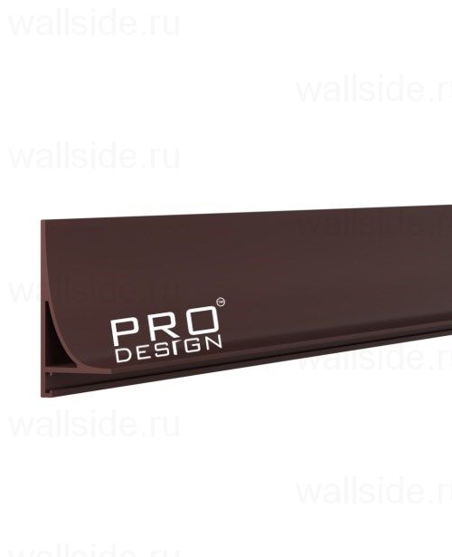 Щелевой плинтус Pro Design Corner L 584 коньяк
