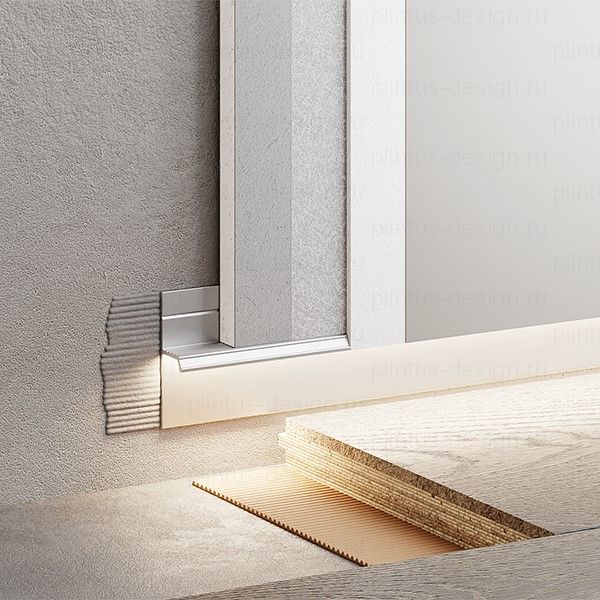 FD-04 теневой профиль серебристый