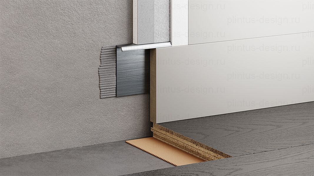 FD-03 скрытый мини плинтус чёрный