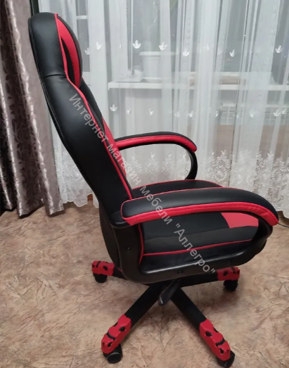 Кресло игровое Zombie Game 17 (Чёрный/Красный)