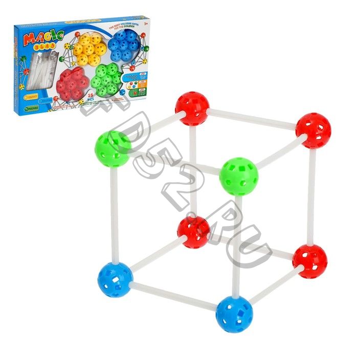 Конструктор «Магические бусины», 62 детали