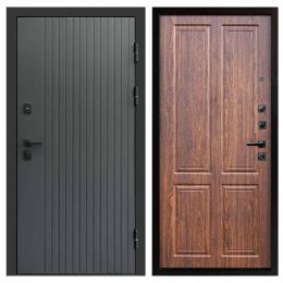 Входная дверь Termo-door Твист Грей BLACK Орех стандарт