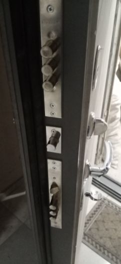 Дверь Входная АСД ДУЭТ Б с зеркалом белый матовый