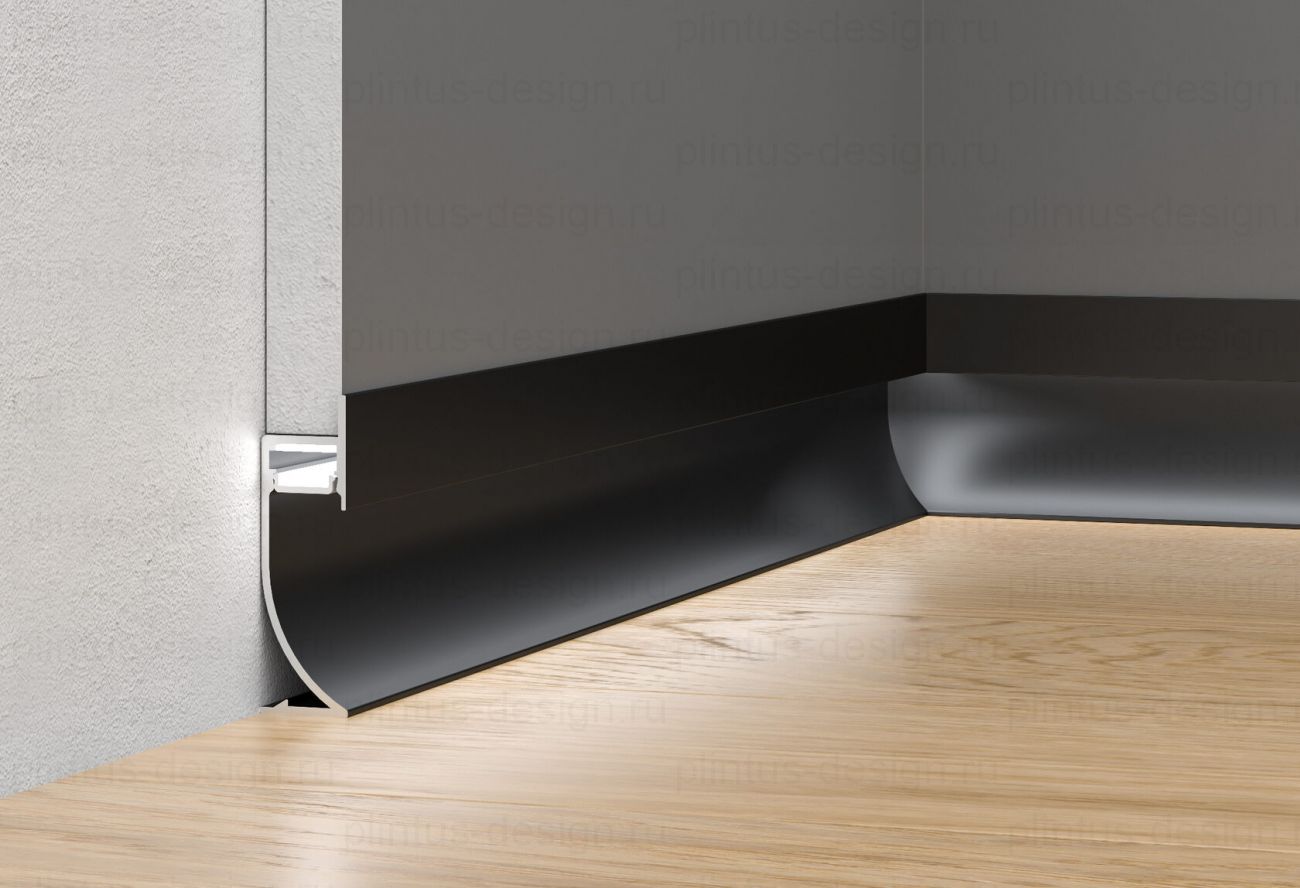 SC 7612 теневой радиусный плинтус Line Art