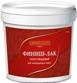 Финиш-Лак Optimist-Elite D702 3кг Полуглянцевый, Бесцветный, Акриловый / Оптимист Д702