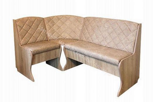 Кухонный уголок Барон 2 (скамья), дуб сонома/экокожа бежевая