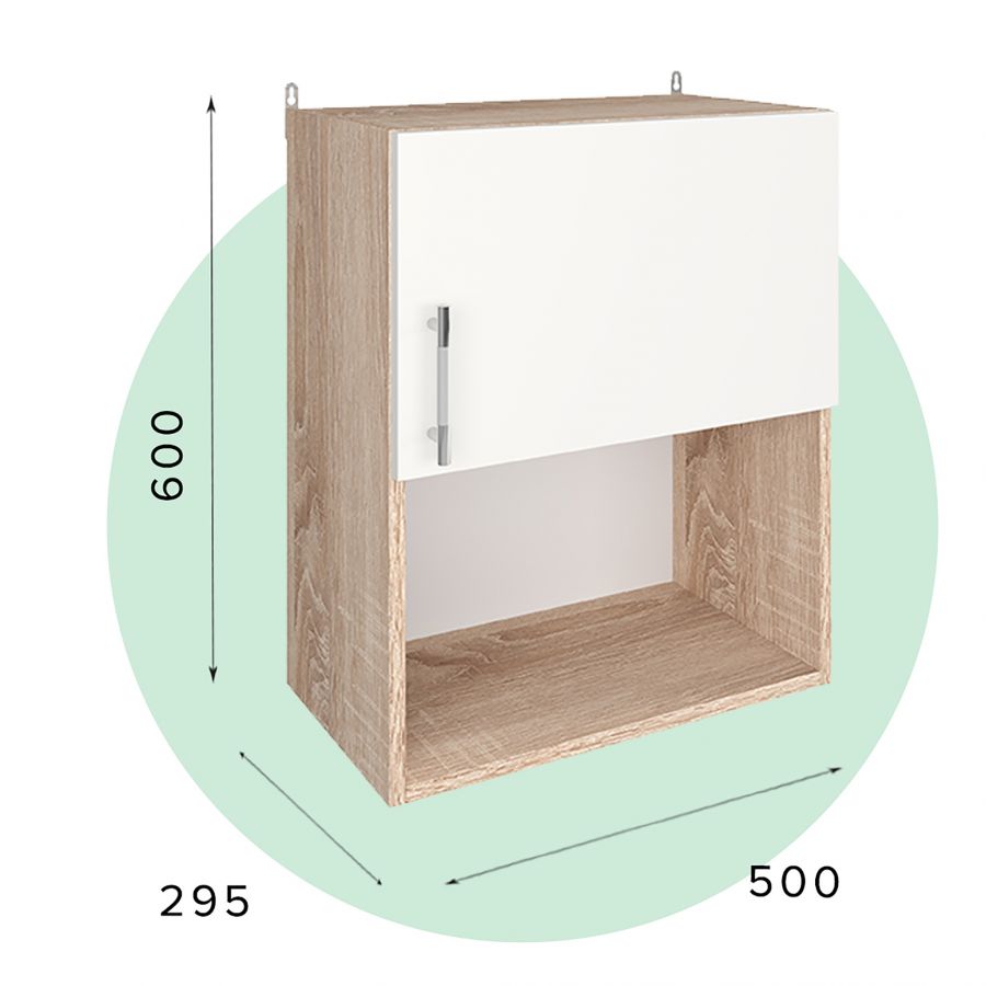 МС "Легенда 10" Шкаф х500 с 1 фасадом и нишей