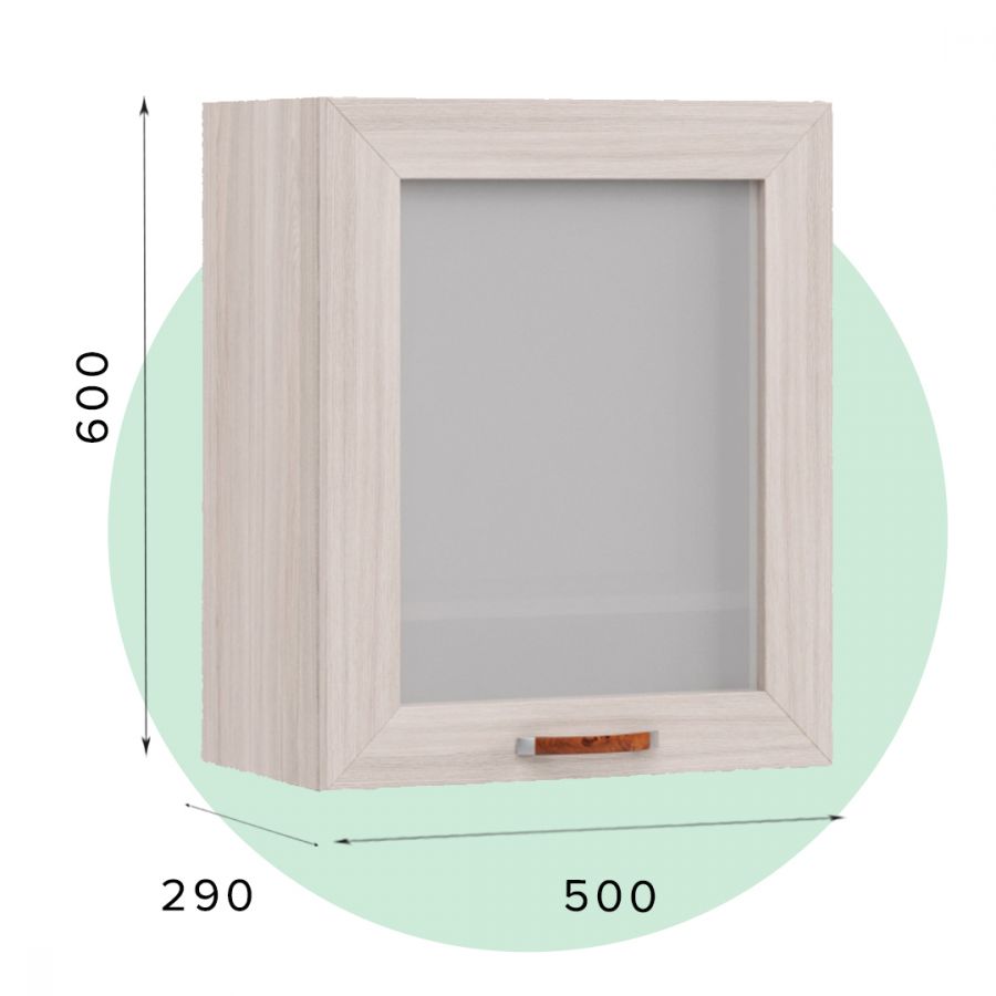 МС "Легенда 10" Шкаф х500 со стеклом