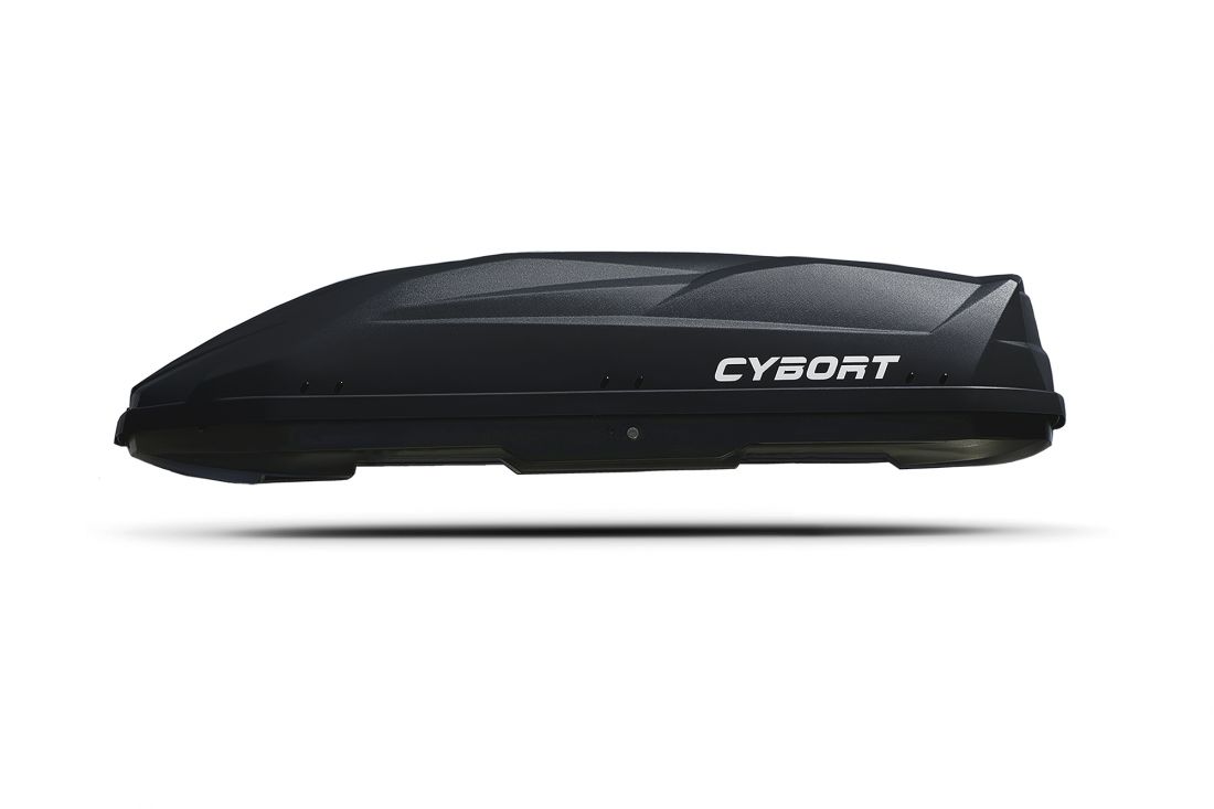 Автобокс Enzo CLASSIC, 186*82*46, 530 л, двусторонний черный текстурный с креплением "U-скоба"