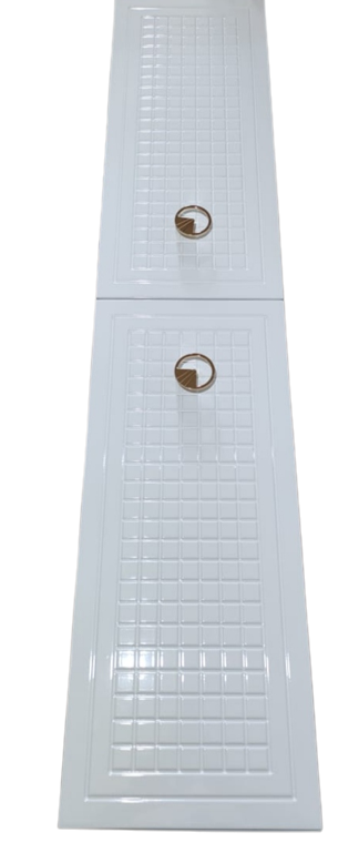 Hamam Dolabı M032, 140*30*27 sm, pvc material, ağ, naxışlı