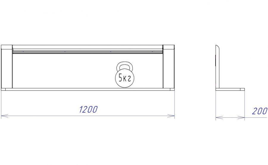 Б-6 полка навесная "Бруна"