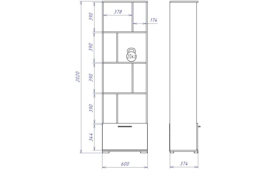 Д-11 Стеллаж "Денвер"