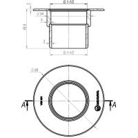 Форсунка пылесосная под бетон Aquaviva 1.5", AISI 304