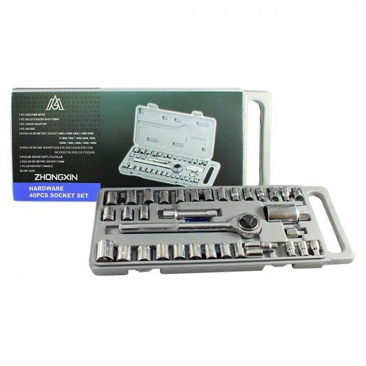 Набор инструментов Zhongxin Tools, 40 предметов, кейс чёрный