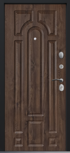 Входная дверь Command Doors Шервуд 17.02 Темный дуб