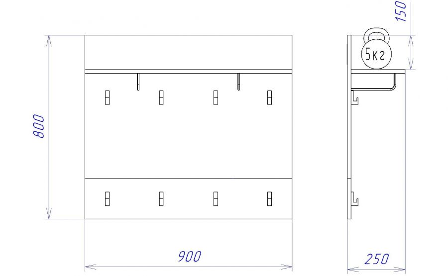 Вешалка 900 ПМ-10 "Мале"