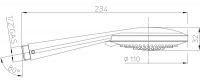 Ручной душ Bossini MIXA/3 B00169.030 трёхрежимный схема 2