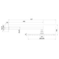 Верхний душ Bossini Cosmo H69598I.073 схема 2