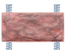 Бетонная фасадная плитка «Франция Элит» с оцинкованными закладными