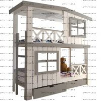 Кровать двухъярусная Домик Roof №20Z