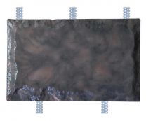 Бетонная цокольная плитка «Ростов большой» с оцинкованными закладными