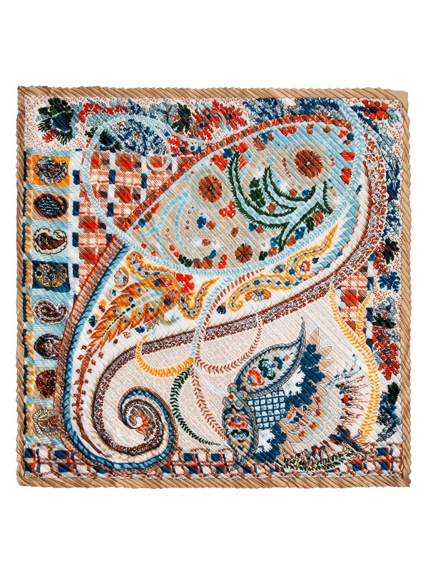 Платок женский вискоза+шелк 70х70 LSZ34-837-11