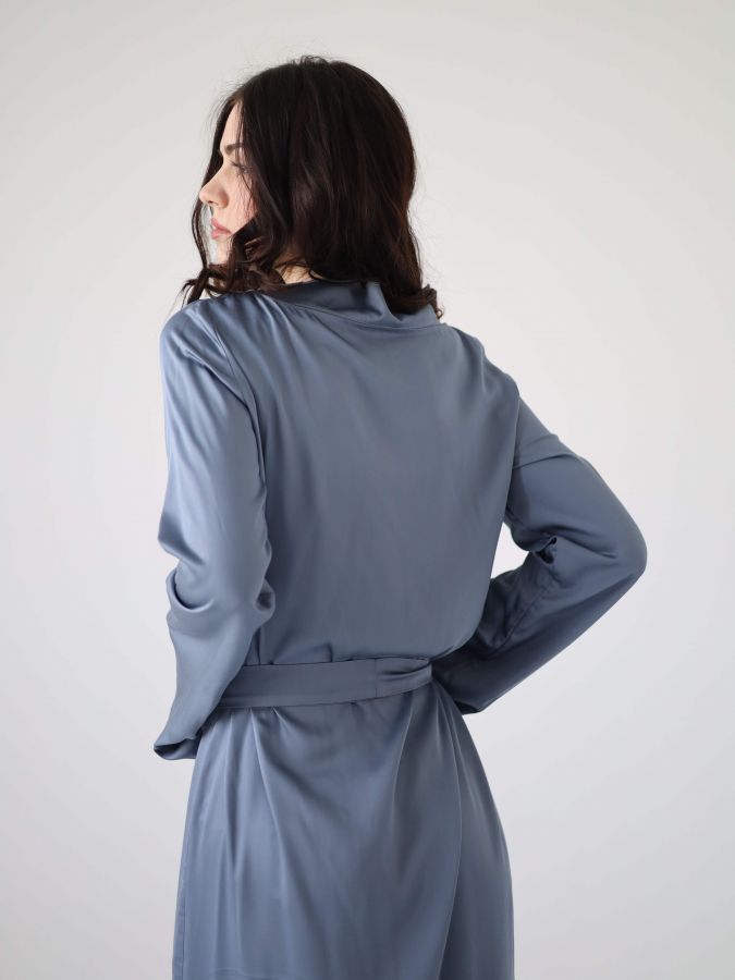 Платье Bambù из бамбука пыльно-синий