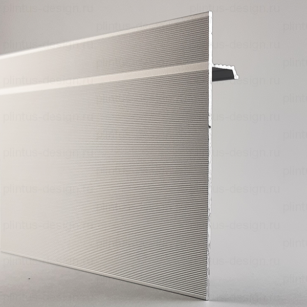 FD-01 скрытый плинтус серебристый