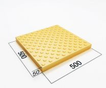 Тактильная плитка с конусообразными рифами 500х500