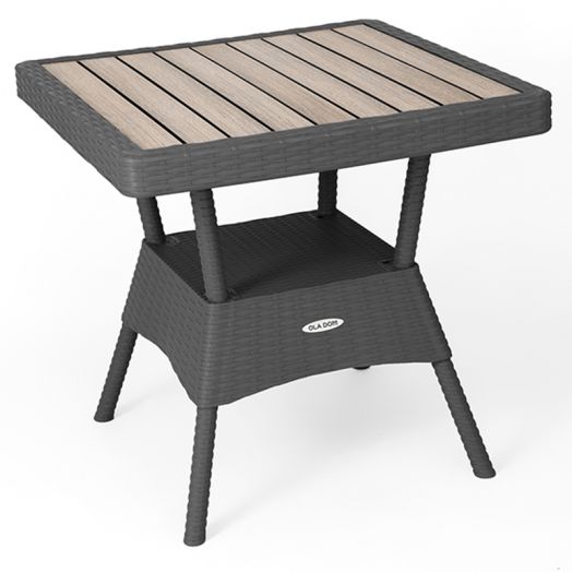 ЭКВ-003 Стол квадратный Rattan Антрацит