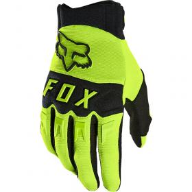Fox Dirtpaw Fluorescent Yellow перчатки для мотокросса