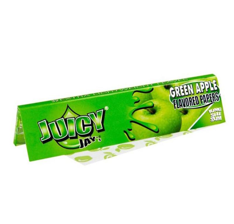 Бумажки для роллинга Juicy Jay Green Apple KS Slim