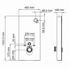 Пристенный модуль системы инсталляции для унитазов Naab 86TLT.040.PE.WH WasserKRAFT