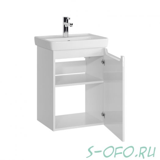 Тумба подвесная SanStar Bianca 50 с раковиной Мини