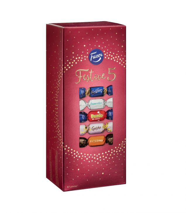 Fazer Festive 5 500 гр красная коробка