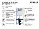Инсталляция для подвесного унитаза 900.T1.01.000 Grossman