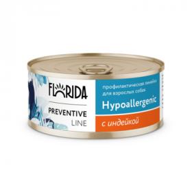 Влажный корм для собак Florida Preventive Line Hypoallergenic с индейкой