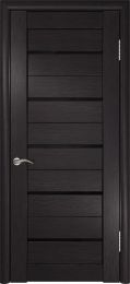 Межкомнатная дверь Luxor ЛУ-22 (Венге, лакобель черный лак)