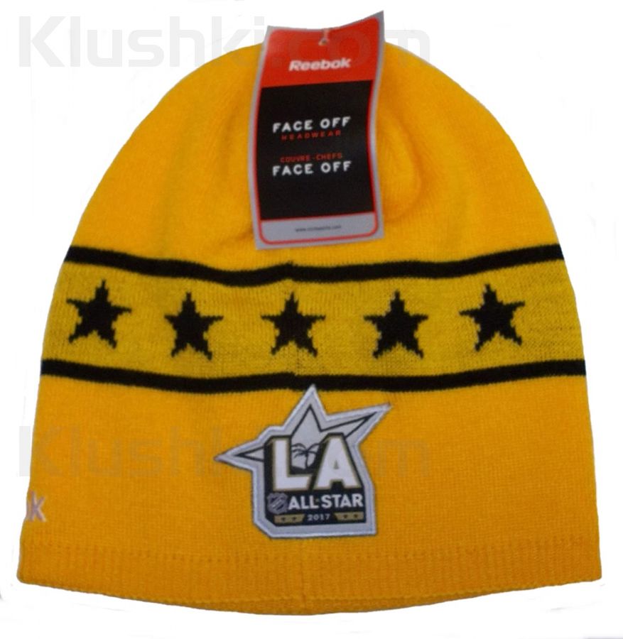 Шапка Reebok NHL LA All Star 2017 Cuffless Knit Hat