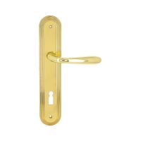 Ручка на планке Extreza Aldo 331 KEY PL05 полированная латунь