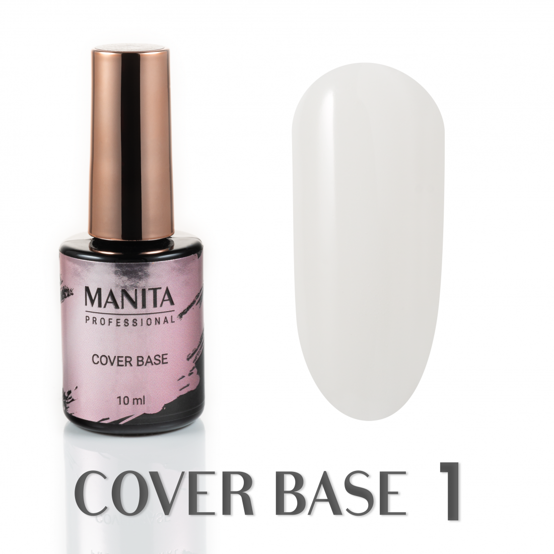 База MANITA PROFESSIONAL "COVER BASE" каучуковая камуфлирующая №01 (10 мл)