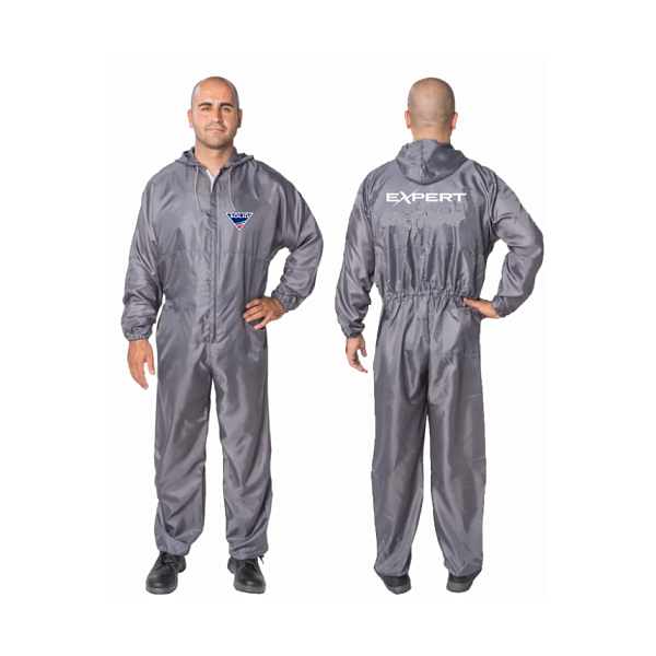 Solid Polyester Spray Coverall (XL) - комбинезон малярный, полиэстер, серый